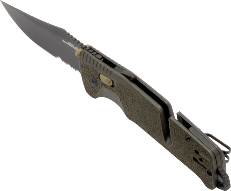 Ніж складаний SOG Trident AT Olive Drab Partially Serrated (SOG 11-12-11-41) – фото 4