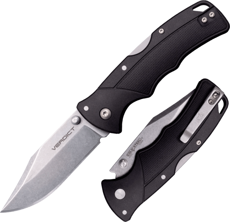 Ніж складаний Cold Steel Verdict Clip Point, Чорний (CS-FL-C3CPSSZ) – фото 1