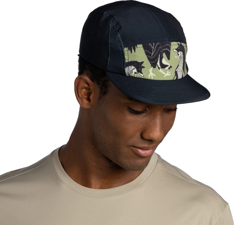 Кепка Buff 5 Panel Go, Rub – Чорний (Rub Chomp Black) – фото 4