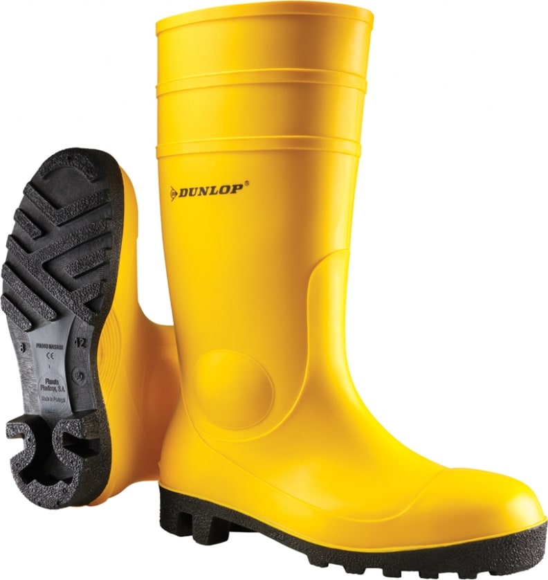 Чоботи гумові робочі Dunlop Protomastor S5 Full Safety, сталевий носок — Жовтий — фото 1