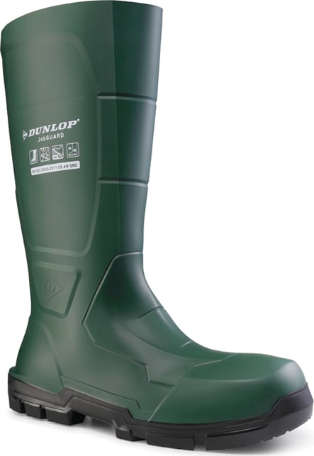 Чоботи гумові робочі Dunlop JobGUARD S5 Full Safety, сталевий носок — Зелений — фото 2