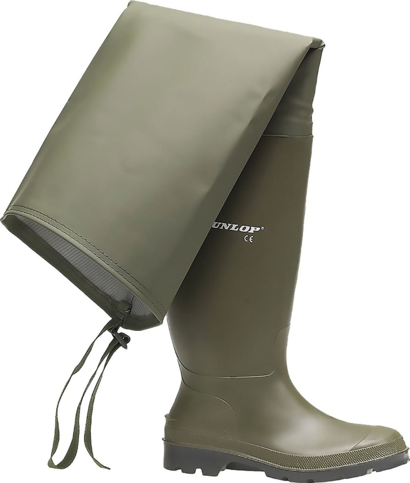 Заброди-вейдерси для риболовлі Dunlop Pricemastor Thigh Wader — Зелений — фото 2