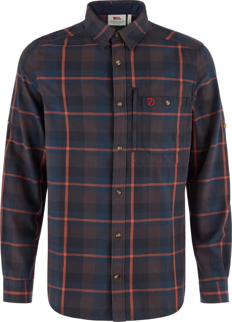 Рубашка мужская Fjallraven Fjallglim Regular, Black Oak/Autumn Leaf – фото 1