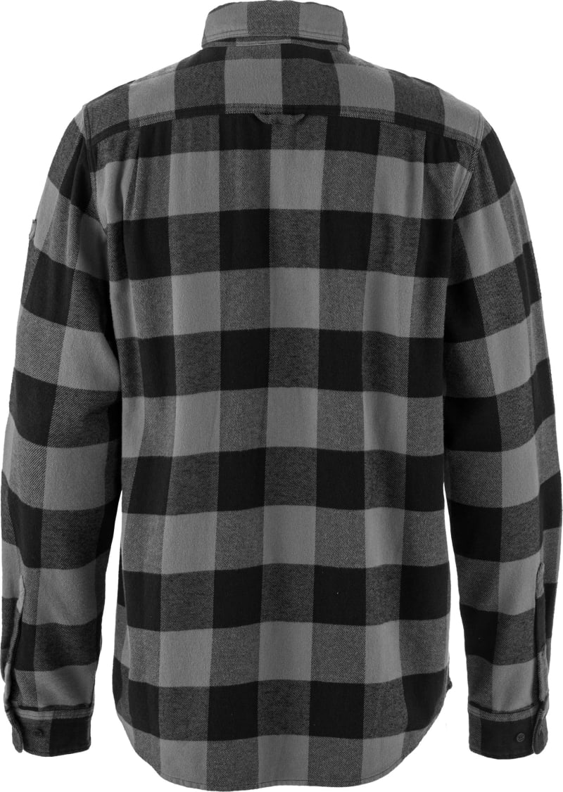 Рубашка мужская Fjallraven Ovik Heavy Flannel, Черная/Серая – фото 2