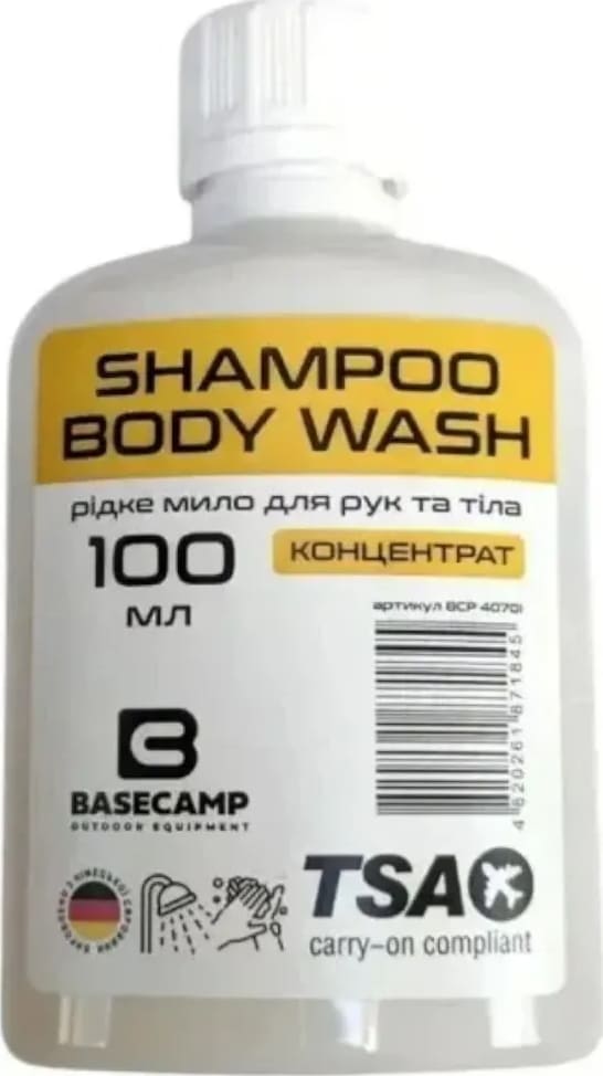 Мило рідке BaseCamp Shampoo Body Wash, 100 мл – фото 1