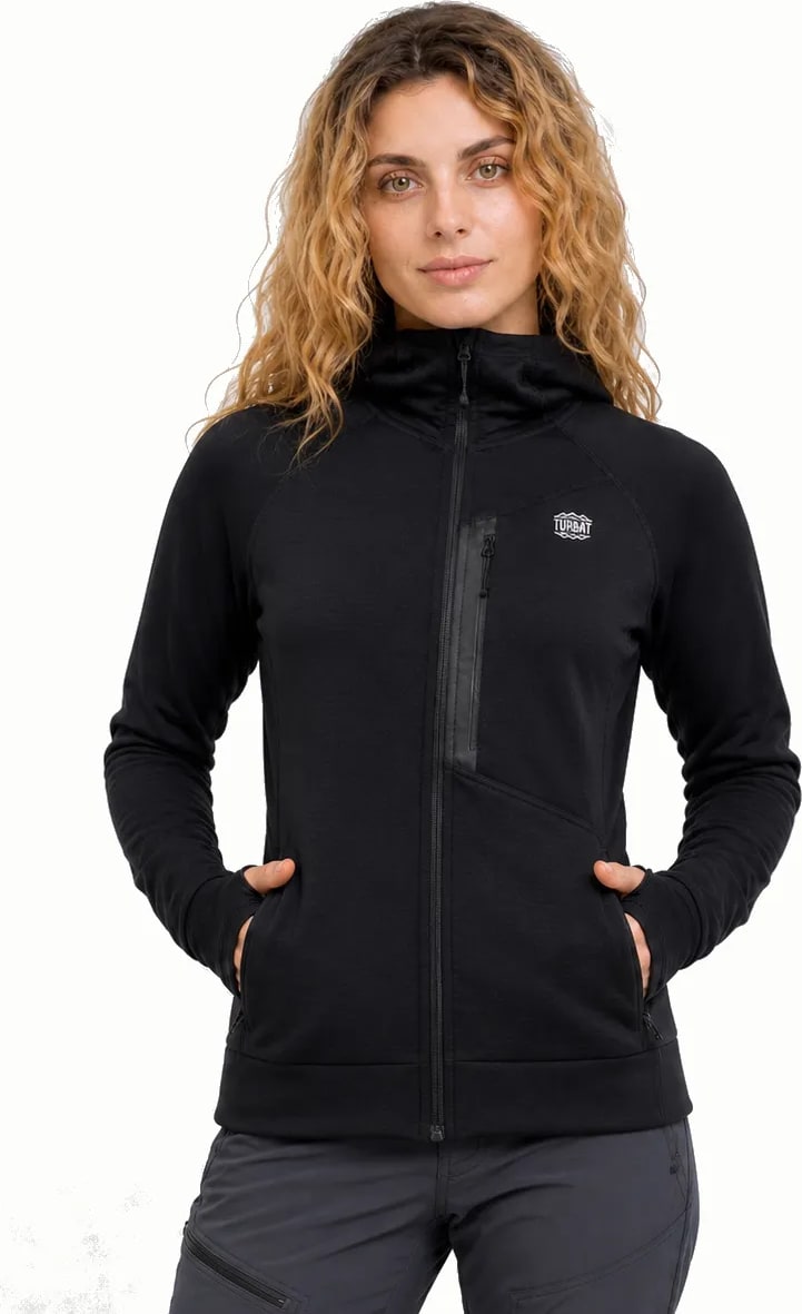 Флісова кофта Turbat Ilma Hood Wmn – Jet black – фото 2