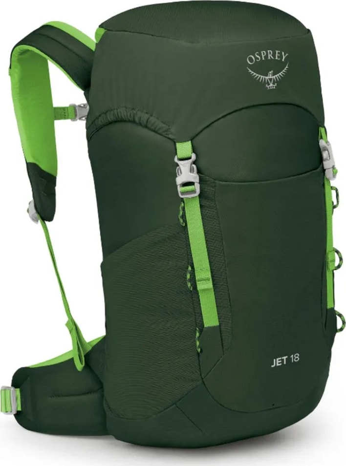Рюкзак Osprey Jet 18 — Green Canopy/Limeline Green — фото 2