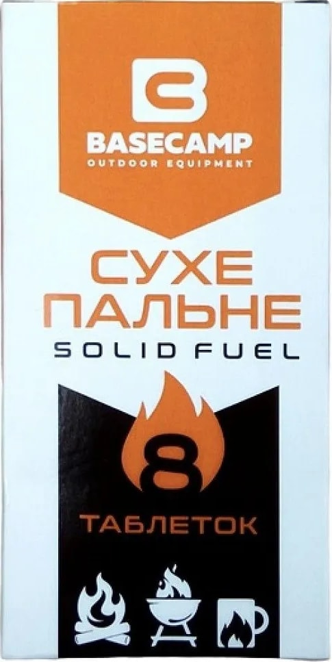 Сухе пальне BaseCamp Solid Fuel, 8 таблеток – фото 1