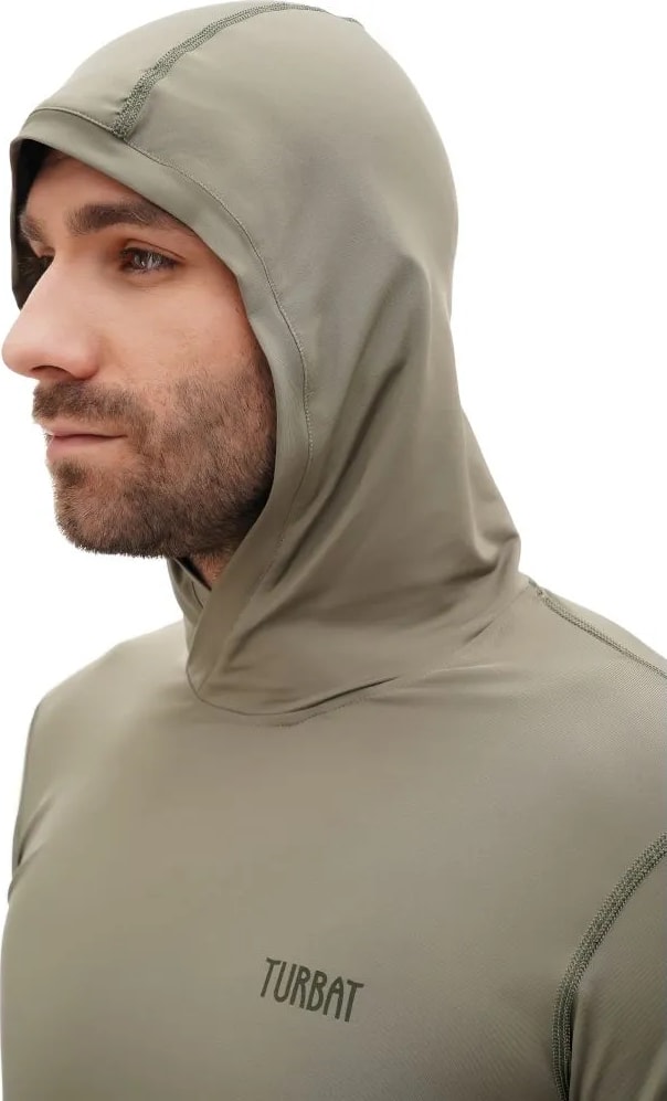 Термофутболка Turbat Hike LS Hood Mns — Tea olive — фото 3