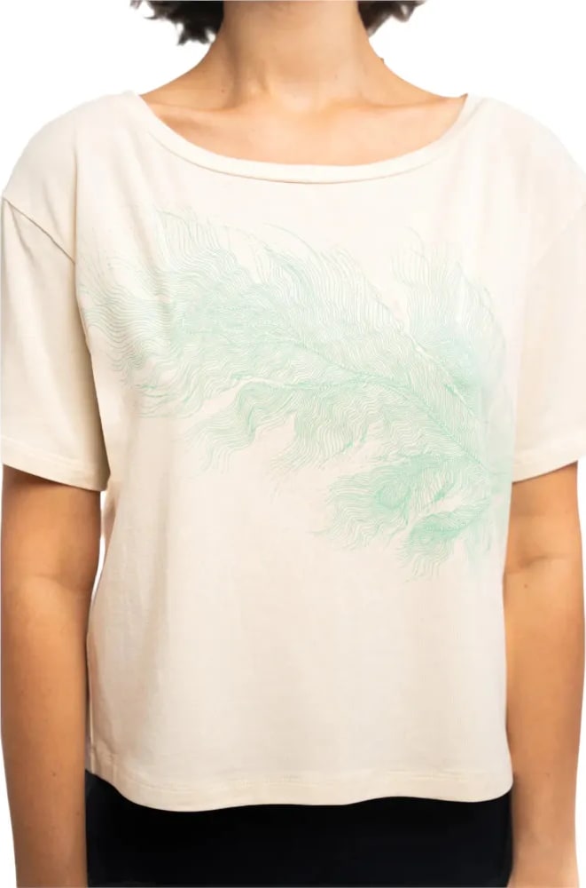 Футболка Turbat Misool Wmn — Cloud cream/green — фото 1