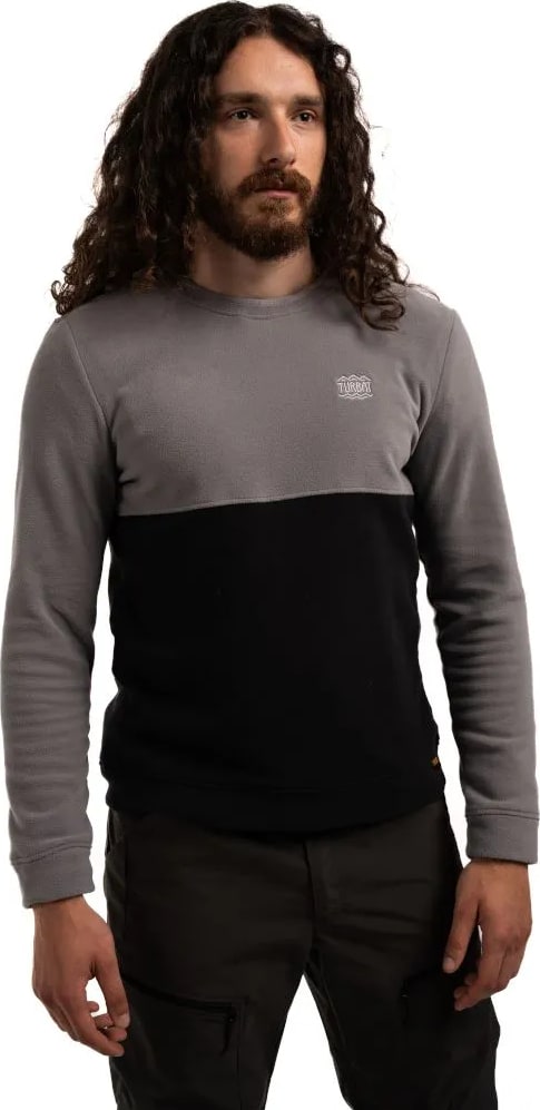 Флісова кофта Turbat Scout Mns — Black/cloudburst grey — фото 1
