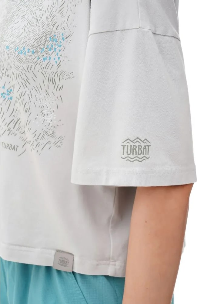 Футболка Turbat Steppe Flowers Wmn — Glacier gray — фото 4