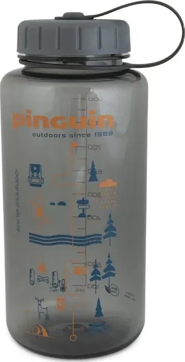 Фляга Pinguin Tritan Fat Bottle – Темно-сіра – фото 2