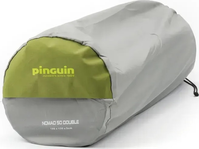 Самонадувний килимок Pinguin Nomad 50 Double (198 см) – Хакі – фото 6