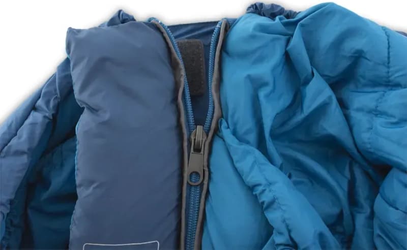 Дитячий спальний мішок Pinguin Comfort Junior, 150 см, ліва блискавка – Синій – фото 5