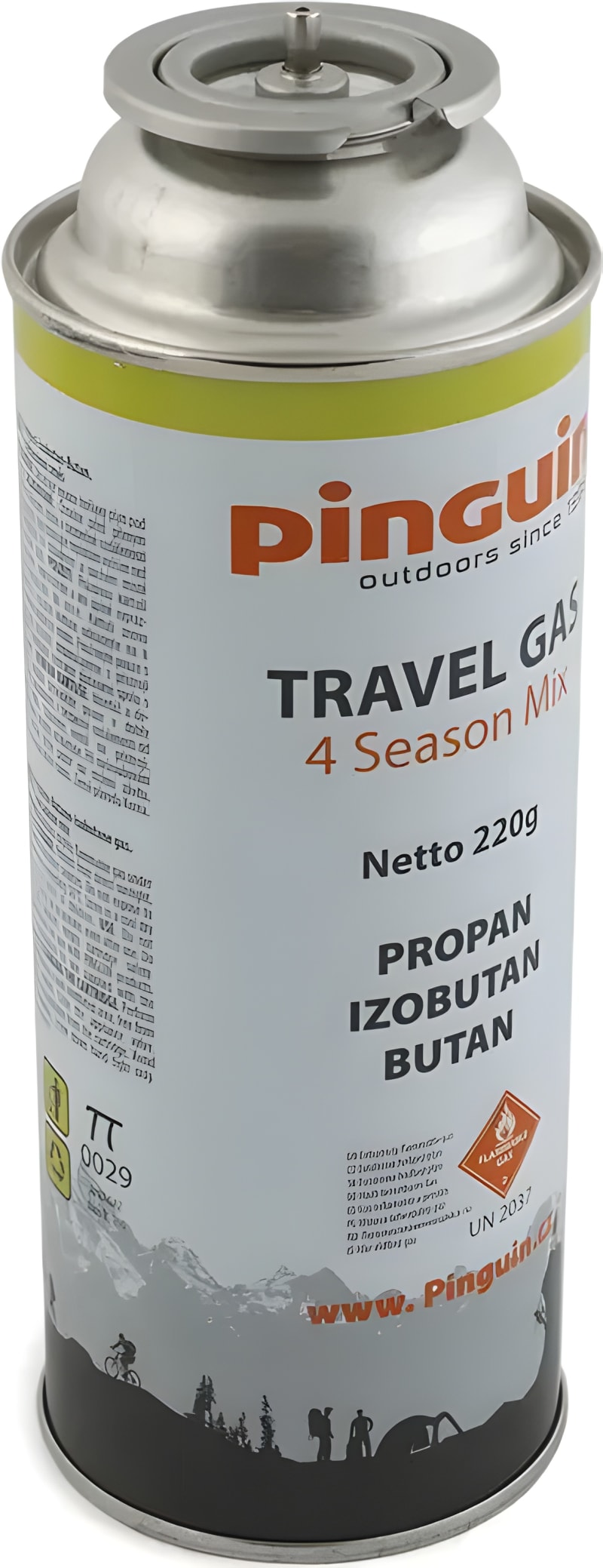 Газовий балон Pinguin Travel Gas 220 г – фото 1