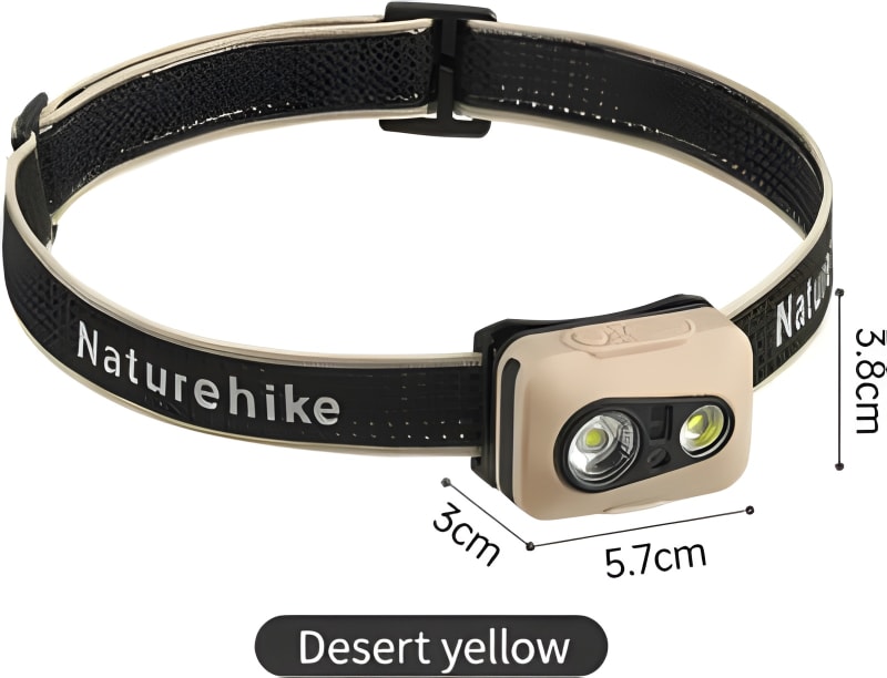 Ліхтар налобний Naturehike CNK2450ZM015, 400 лм, Коричневий – фото 2