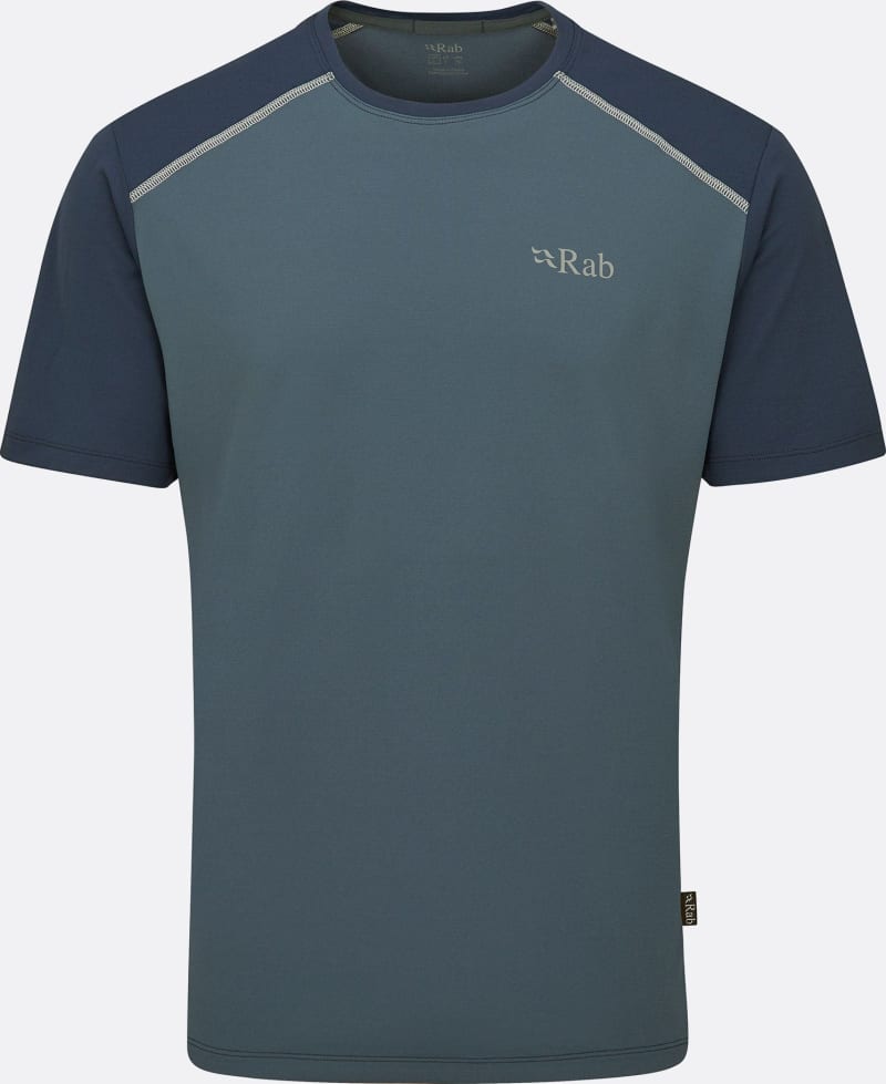 Футболка чоловіча Rab Force Tee, Orion Blue/Tempest Blue – Синій комбінований – фото 1