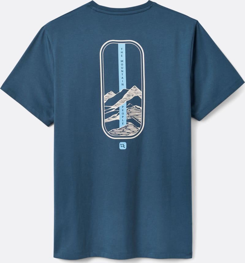 Футболка чоловіча Rab Stance Strata Tee, Tempest Blue – Синій – фото 1