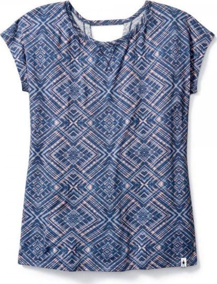 Футболка жіноча Smartwool Merino 150 Pattern Tee, Dark Blue Steel – Темно-синій – фото 2