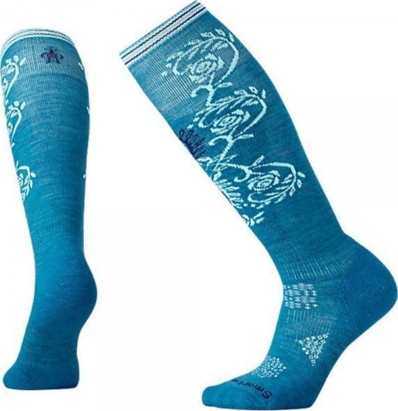 Шкарпетки жіночі Smartwool PhD Ski Light Pattern, Glacial Blue – фото 1