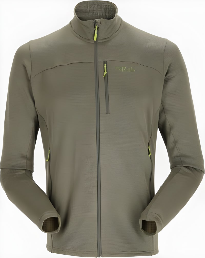 Флісова кофта чоловіча Rab Graviton Jacket, Army – Хакі – фото 2