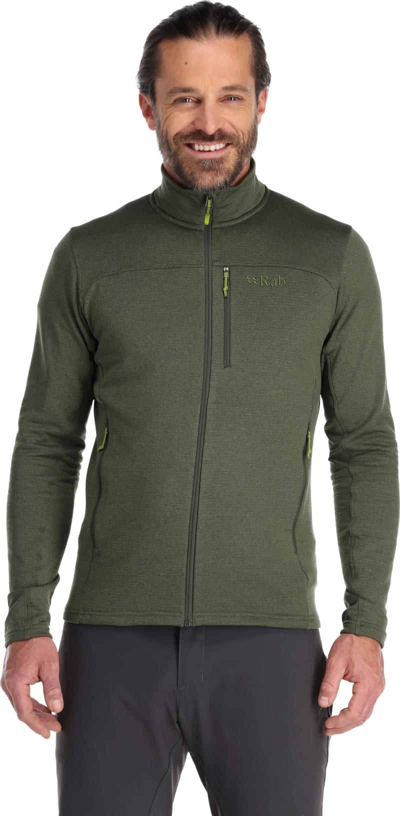 Флісова кофта чоловіча Rab Graviton Jacket, Army – Хакі – фото 1