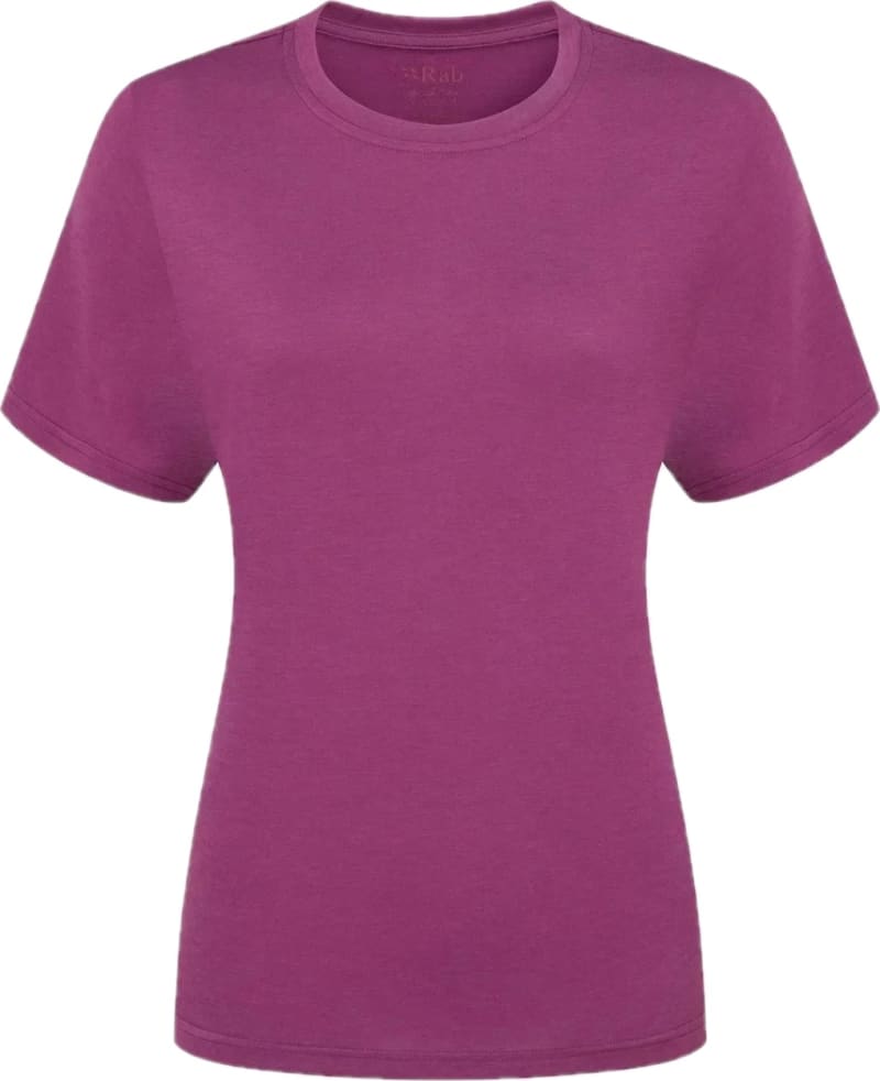 Футболка жіноча Rab Crimp Logo Tee, Plum – Фіолетовий – фото 1