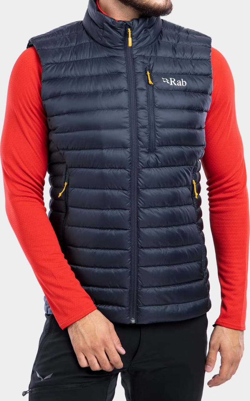 Жилет чоловічий Rab Microlight Vest, Beluga – Сірий – фото 1