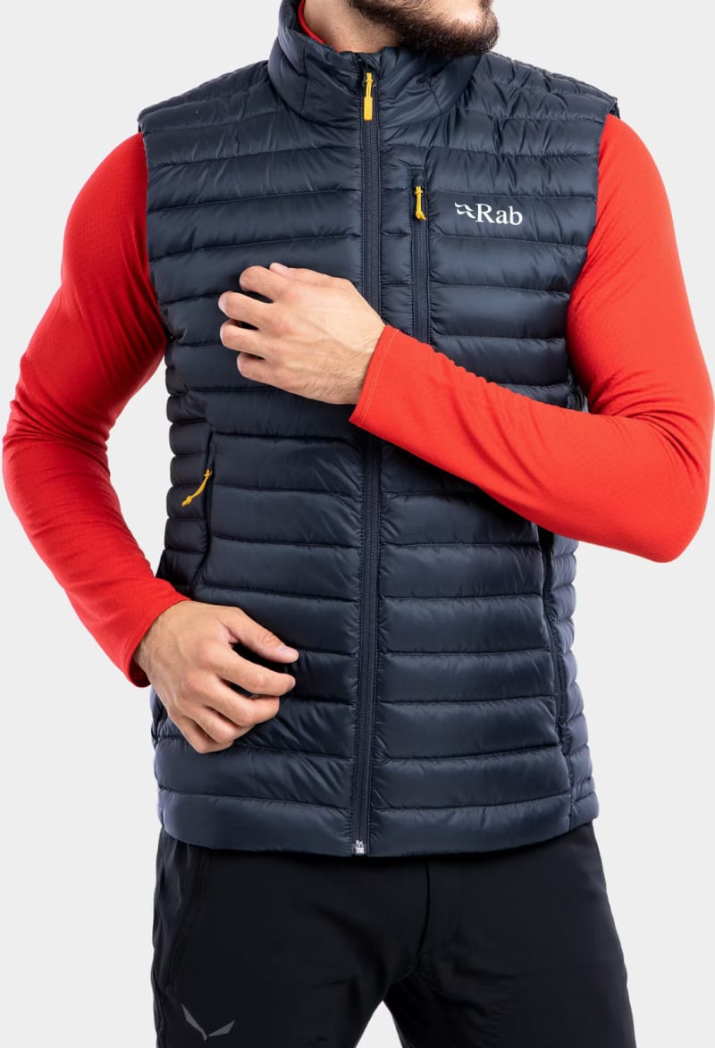 Жилет чоловічий Rab Microlight Vest, Beluga – Сірий – фото 2