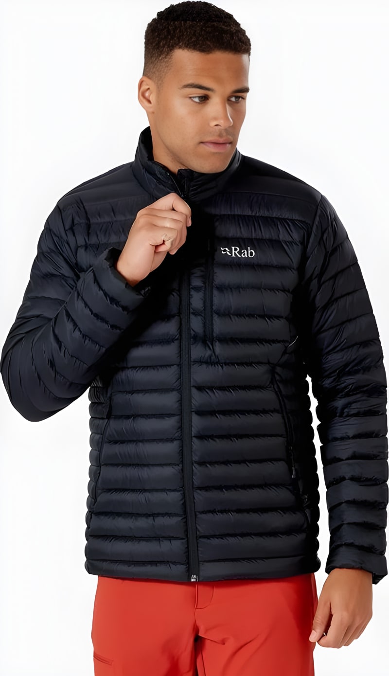 Пуховик чоловічий Rab Microlight Jacket, Black – Чорний – фото 1