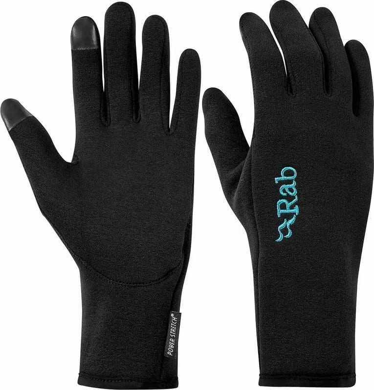 Рукавички жіночі Rab Power Stretch Contact Glove, Black – фото 1