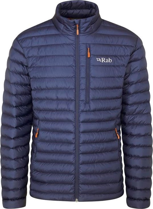 Пуховик чоловічий Rab Microlight Jacket, Deep Ink/Marmalade – Темно-синій – фото 2