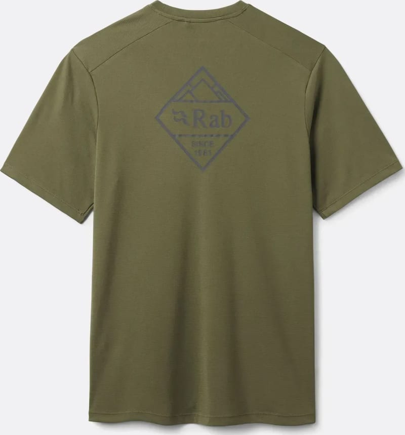 Футболка чоловіча Rab Force Stamp Tee, Oliva – Оливковий – фото 2