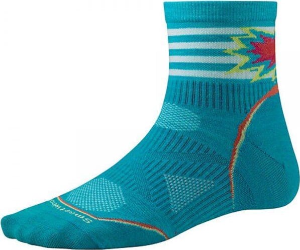 Шкарпетки жіночі Smartwool PhD Cycle Ultra Light Pattern Mini, Capri – фото 1