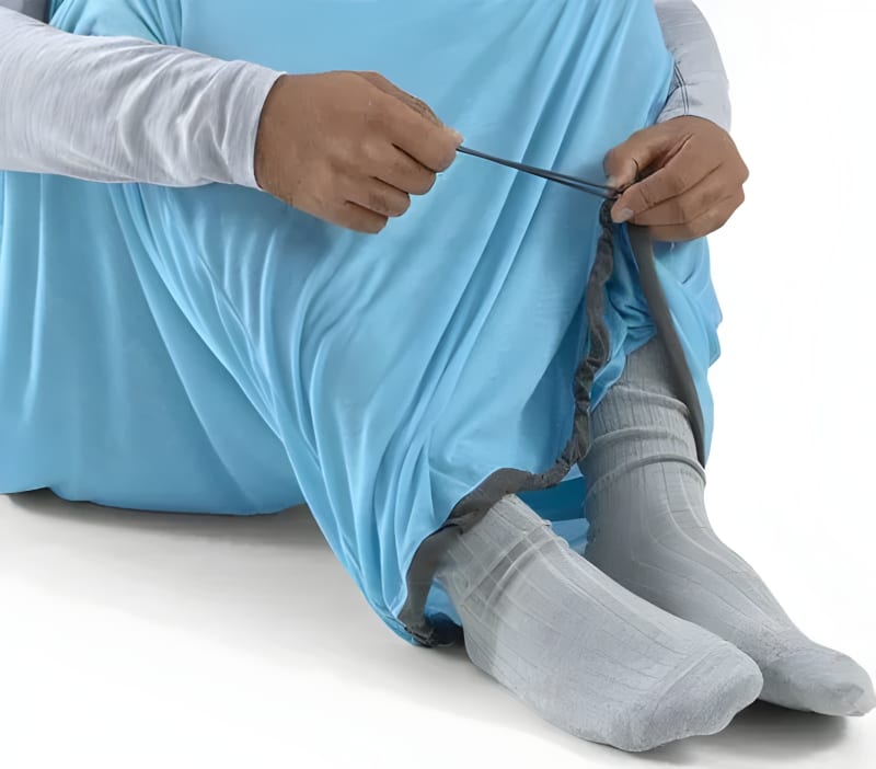 Вкладиш у спальник Sea to Summit Breeze Sleeping Bag Liner Insect Shield Mummy з Drawcord, Мумія зі стяжкою, 198 см – Синій – фото 3