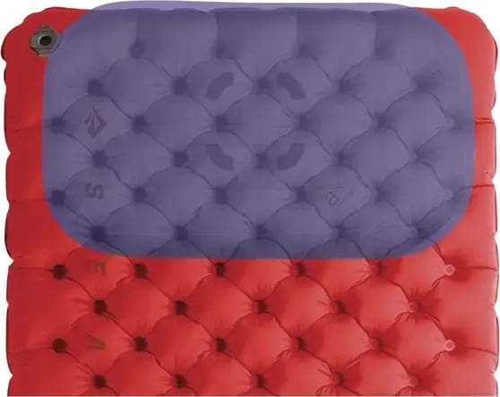 Надувний килимок Air Sprung Comfort Plus Insulated Mat, 201 × 64 × 8 см, від Sea to Summit – Червоний – фото 3