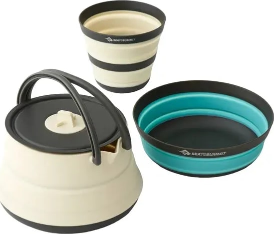 Набір посуду Sea to Summit Frontier UL Collapsible Kettle Cook Set 1,1 л (STS) – Бежевий – фото 1