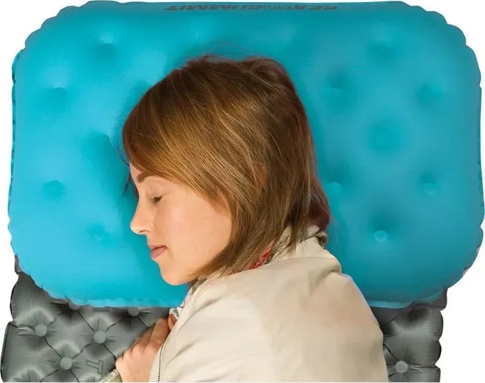 Надувна подушка Sea to Summit Aeros Ultralight Pillow Deluxe – Блакитна – фото 6