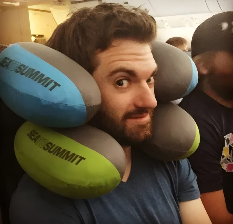 Подушка надувна Sea to Summit Aeros Premium Pillow Traveller – Малинова – фото 2