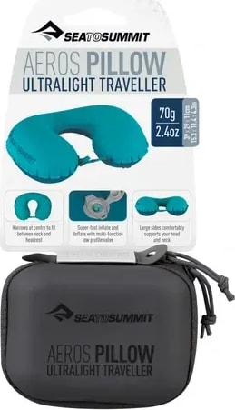 Подушка дорожня надувна Sea to Summit Aeros Ultralight Pillow Traveller – Сіра – фото 4