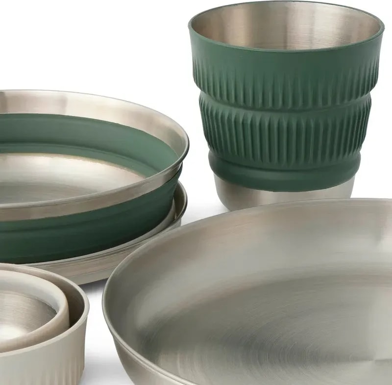 Набір посуду Sea to Summit Detour Collapsible Dinnerware Set, на 2 персони 0.475 мл – Сталь – фото 4