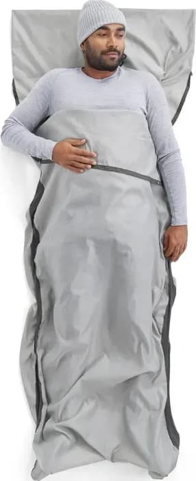 Вкладиш у спальник Sea to Summit Silk Blend Sleeping Bag Liner Rectangular – Сірий – фото 4