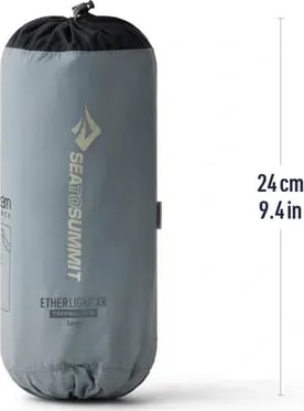 Килимок надувний Sea to Summit Ether Light XR Insulated ASC Mat, 198 × 64 × 10 см – Темно-сірий – фото 2