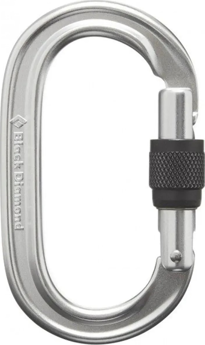 Карабин Black Diamond Oval Keylock Screwgate, Polished – фото 1