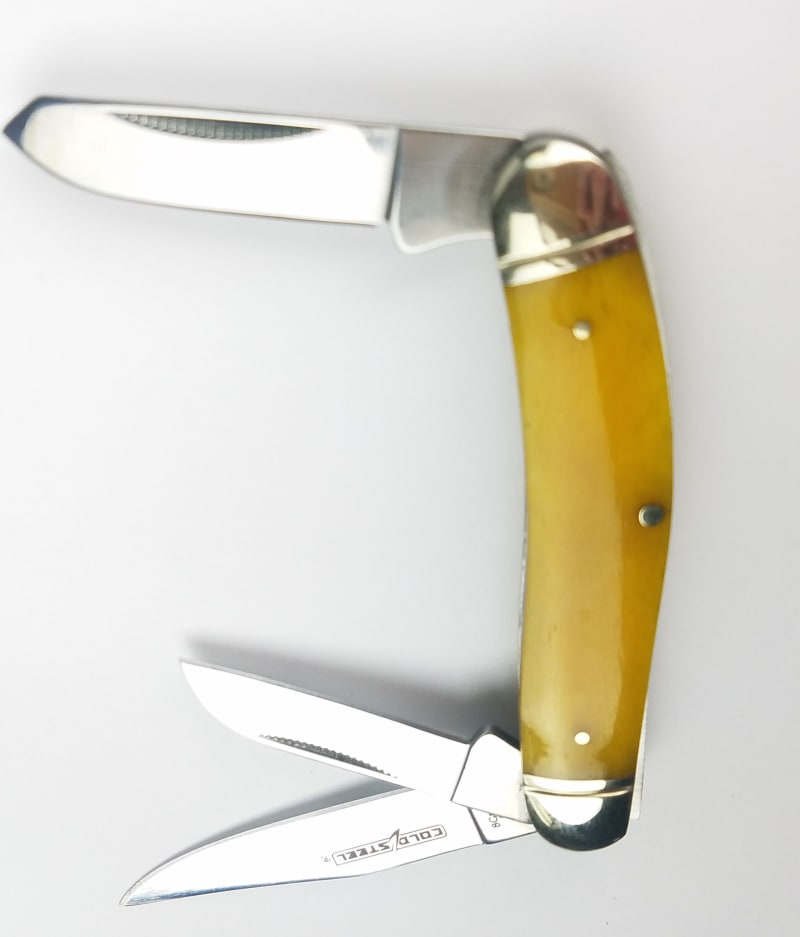 Ніж складаний Cold Steel Gentleman's Stockman, Жовтий (CS-FL-GSTKM-Y) – фото 2