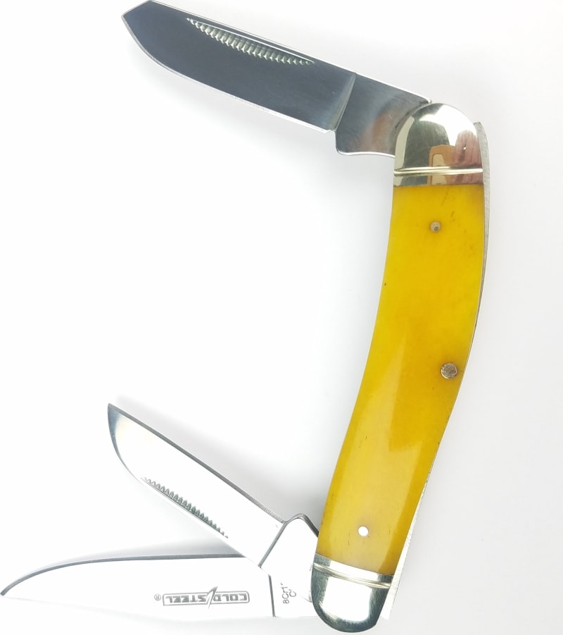 Ніж складаний Cold Steel Gentleman's Stockman, Жовтий (CS-FL-GSTKM-Y) – фото 4