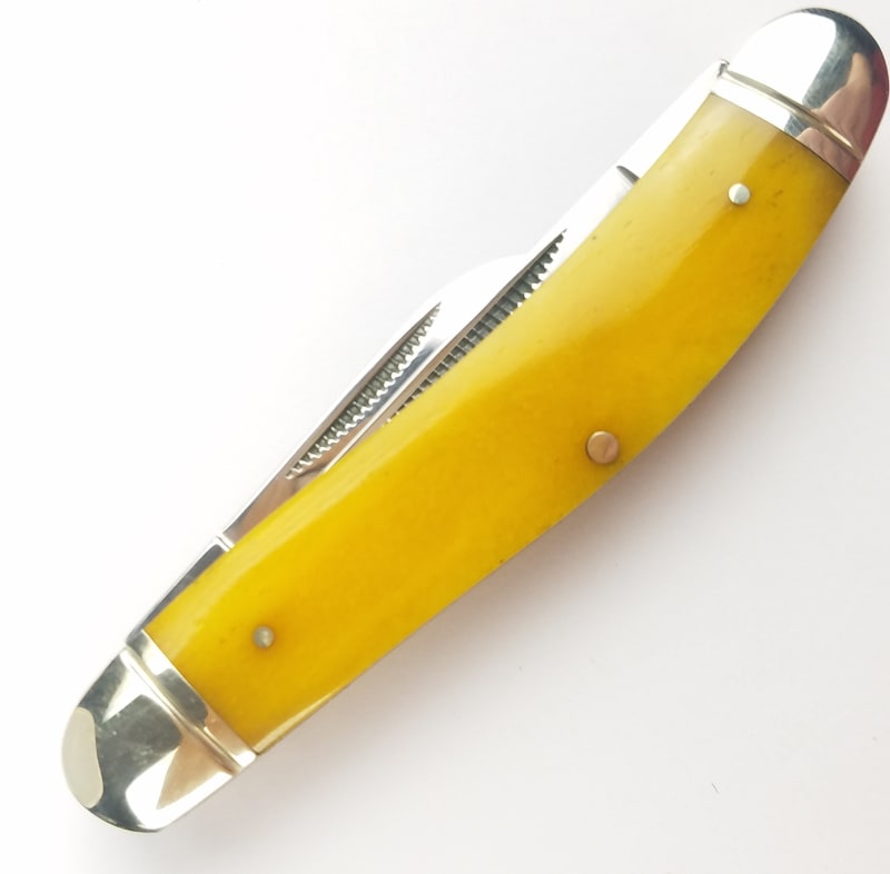 Ніж складаний Cold Steel Gentleman's Stockman, Жовтий (CS-FL-GSTKM-Y) – фото 8