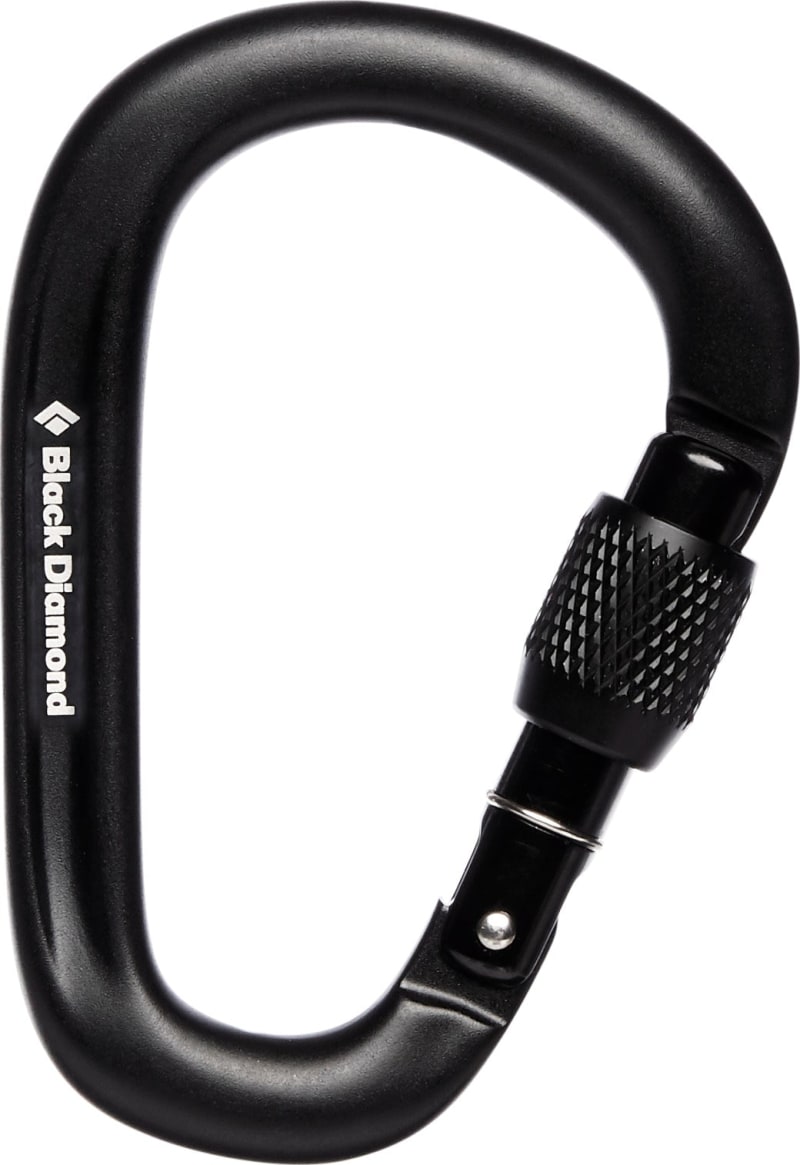 Карабин Black Diamond PearLock Screwgate, Black – фото 1