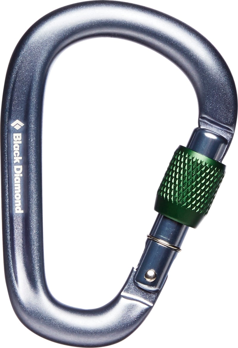 Карабин Black Diamond PearLock Screwgate, Gray – фото 1